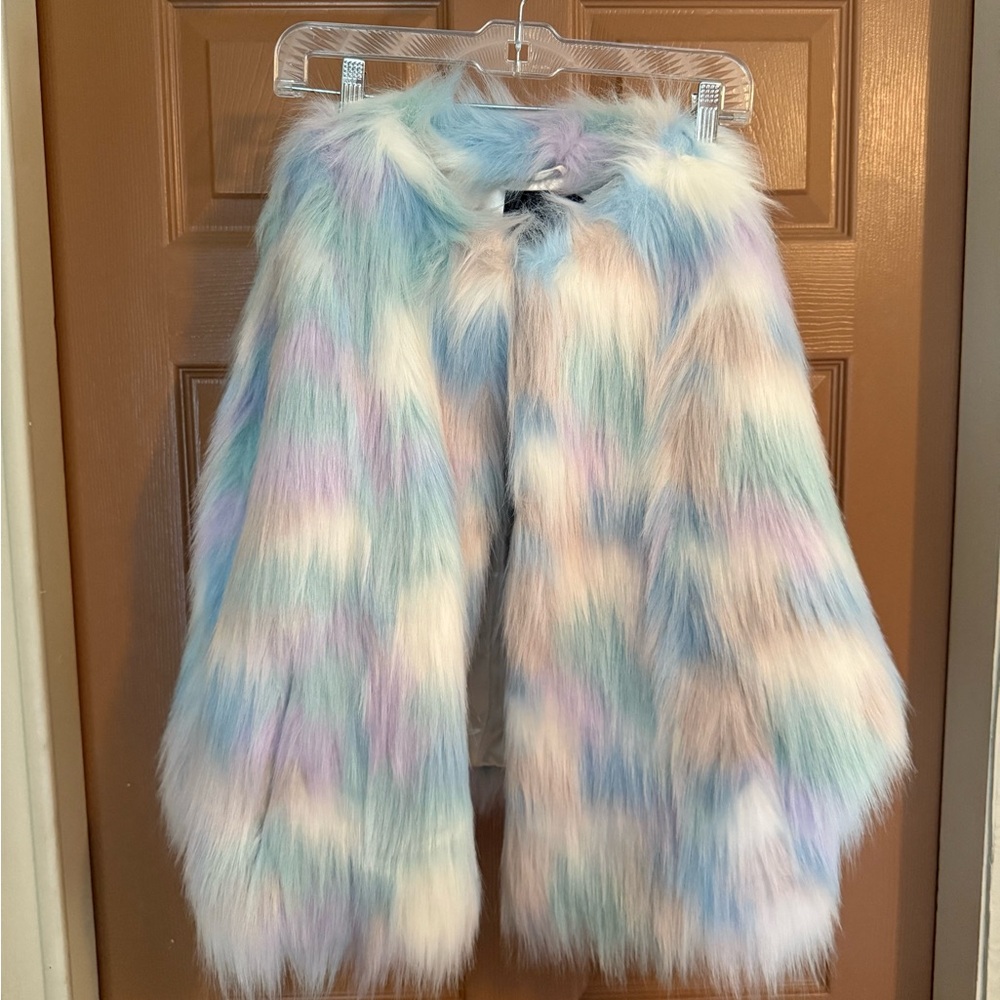 ASOS Multicolor Faux Fur Coat